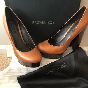 Rachel Zoe brown heels gently used